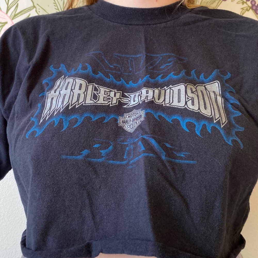 Harley Davidson cropped short sleeve